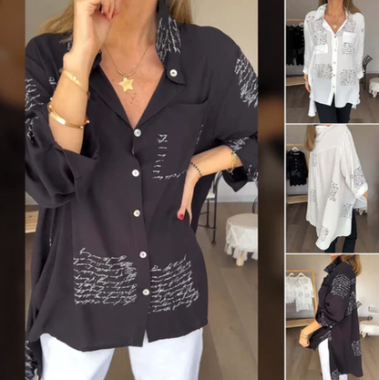 Helena - Elegante und bequeme Button-Down-Bluse